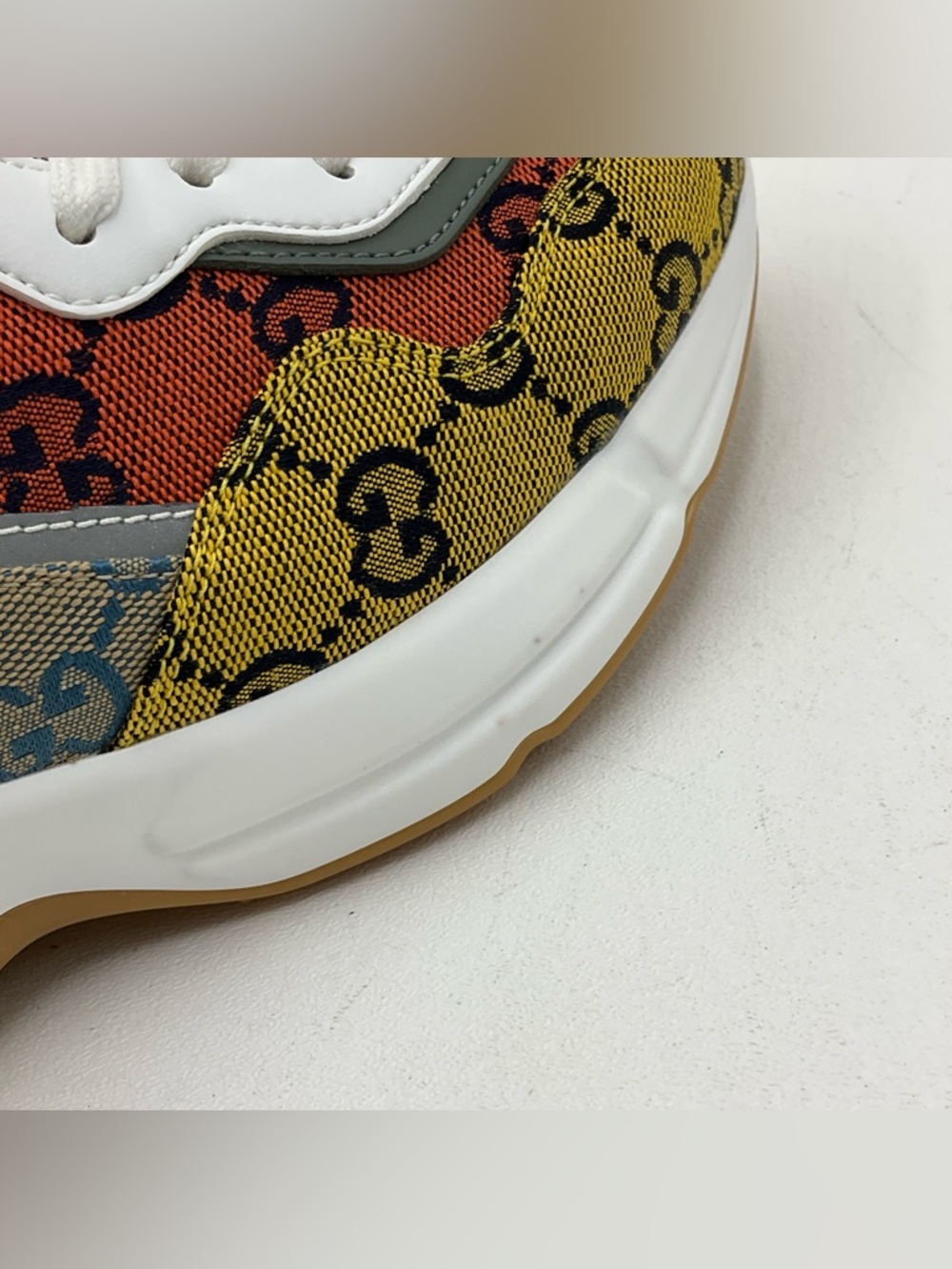 Gucci Rhyton GG Monogram Canvas Sneaker Shoes Size 36+ (US 6.5) - Picture 12 of 16